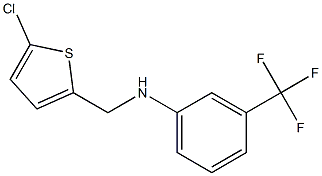 N-[(5-chlorothiophen-2-yl)methyl]-3-(trifluoromethyl)aniline Struktur