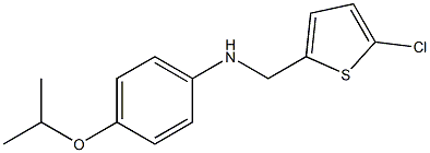 N-[(5-chlorothiophen-2-yl)methyl]-4-(propan-2-yloxy)aniline Struktur