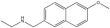 N-[(6-methoxy-2-naphthyl)methyl]ethanamine Struktur