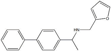 N-[1-(1,1'-biphenyl-4-yl)ethyl]-N-(2-furylmethyl)amine Struktur