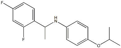 N-[1-(2,4-difluorophenyl)ethyl]-4-(propan-2-yloxy)aniline Struktur