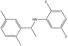 N-[1-(2,5-dimethylphenyl)ethyl]-2,5-difluoroaniline Struktur