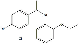 N-[1-(3,4-dichlorophenyl)ethyl]-2-ethoxyaniline Struktur