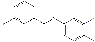 N-[1-(3-bromophenyl)ethyl]-3,4-dimethylaniline Struktur