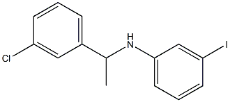 N-[1-(3-chlorophenyl)ethyl]-3-iodoaniline Struktur