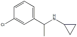 N-[1-(3-chlorophenyl)ethyl]-N-cyclopropylamine Struktur