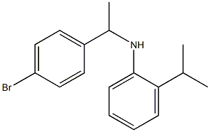 N-[1-(4-bromophenyl)ethyl]-2-(propan-2-yl)aniline Struktur