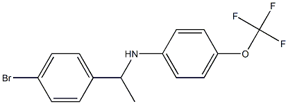 N-[1-(4-bromophenyl)ethyl]-4-(trifluoromethoxy)aniline Struktur