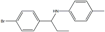 N-[1-(4-bromophenyl)propyl]-4-methylaniline Struktur