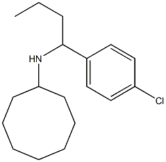 N-[1-(4-chlorophenyl)butyl]cyclooctanamine Struktur