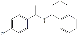 N-[1-(4-chlorophenyl)ethyl]-1,2,3,4-tetrahydronaphthalen-1-amine Struktur