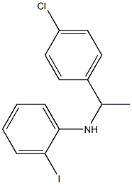 N-[1-(4-chlorophenyl)ethyl]-2-iodoaniline Struktur