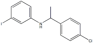 N-[1-(4-chlorophenyl)ethyl]-3-iodoaniline Struktur