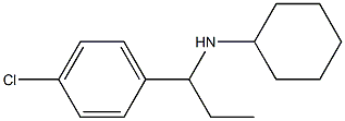 N-[1-(4-chlorophenyl)propyl]cyclohexanamine Struktur