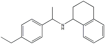 N-[1-(4-ethylphenyl)ethyl]-1,2,3,4-tetrahydronaphthalen-1-amine Struktur