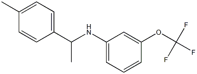 N-[1-(4-methylphenyl)ethyl]-3-(trifluoromethoxy)aniline Struktur