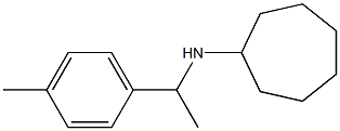 N-[1-(4-methylphenyl)ethyl]cycloheptanamine Struktur