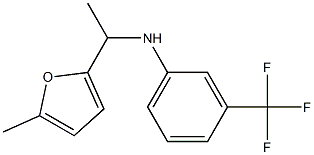 N-[1-(5-methylfuran-2-yl)ethyl]-3-(trifluoromethyl)aniline Structure