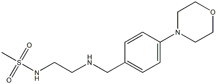 N-[2-({[4-(morpholin-4-yl)phenyl]methyl}amino)ethyl]methanesulfonamide Struktur