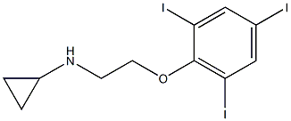 N-[2-(2,4,6-triiodophenoxy)ethyl]cyclopropanamine Struktur