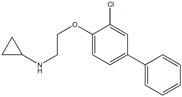 N-[2-(2-chloro-4-phenylphenoxy)ethyl]cyclopropanamine Struktur