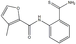 N-[2-(aminocarbonothioyl)phenyl]-3-methyl-2-furamide Struktur