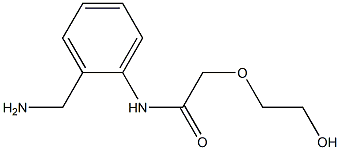 N-[2-(aminomethyl)phenyl]-2-(2-hydroxyethoxy)acetamide Struktur