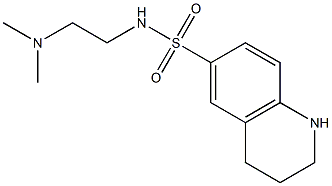 N-[2-(dimethylamino)ethyl]-1,2,3,4-tetrahydroquinoline-6-sulfonamide Struktur