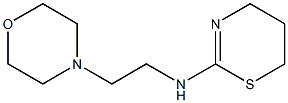 N-[2-(morpholin-4-yl)ethyl]-5,6-dihydro-4H-1,3-thiazin-2-amine Struktur