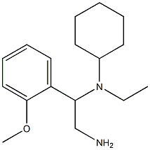 N-[2-amino-1-(2-methoxyphenyl)ethyl]-N-cyclohexyl-N-ethylamine Struktur