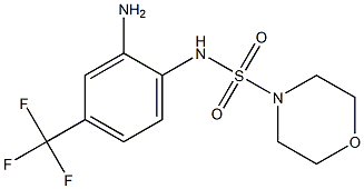 N-[2-amino-4-(trifluoromethyl)phenyl]morpholine-4-sulfonamide Struktur