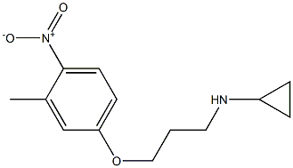 N-[3-(3-methyl-4-nitrophenoxy)propyl]cyclopropanamine Struktur