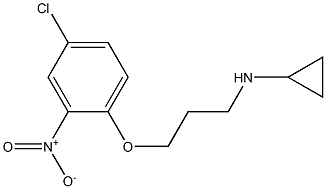 N-[3-(4-chloro-2-nitrophenoxy)propyl]cyclopropanamine Struktur