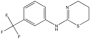 N-[3-(trifluoromethyl)phenyl]-5,6-dihydro-4H-1,3-thiazin-2-amine Struktur