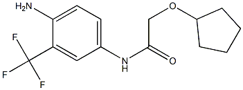 N-[4-amino-3-(trifluoromethyl)phenyl]-2-(cyclopentyloxy)acetamide Struktur