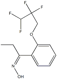 N-{1-[2-(2,2,3,3-tetrafluoropropoxy)phenyl]propylidene}hydroxylamine Struktur