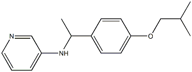 N-{1-[4-(2-methylpropoxy)phenyl]ethyl}pyridin-3-amine Struktur