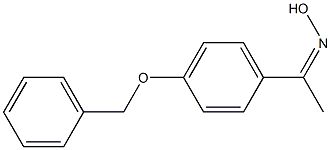 N-{1-[4-(benzyloxy)phenyl]ethylidene}hydroxylamine Struktur