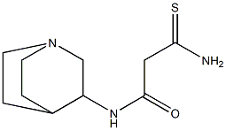 N-{1-azabicyclo[2.2.2]octan-3-yl}-2-carbamothioylacetamide Struktur