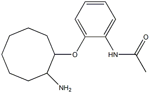 N-{2-[(2-aminocyclooctyl)oxy]phenyl}acetamide Struktur