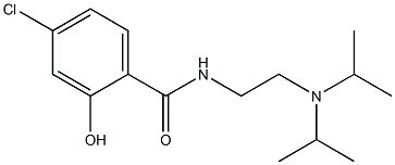 N-{2-[bis(propan-2-yl)amino]ethyl}-4-chloro-2-hydroxybenzamide Struktur