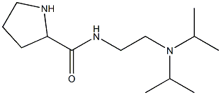 N-{2-[bis(propan-2-yl)amino]ethyl}pyrrolidine-2-carboxamide Struktur