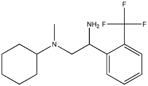 N-{2-amino-2-[2-(trifluoromethyl)phenyl]ethyl}-N-methylcyclohexanamine Struktur