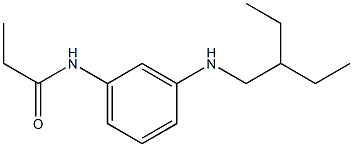 N-{3-[(2-ethylbutyl)amino]phenyl}propanamide Struktur