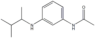 N-{3-[(3-methylbutan-2-yl)amino]phenyl}acetamide Struktur