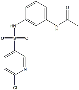 N-{3-[(6-chloropyridine-3-)sulfonamido]phenyl}acetamide Struktur