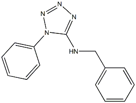 N-benzyl-1-phenyl-1H-1,2,3,4-tetrazol-5-amine Struktur