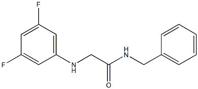 N-benzyl-2-[(3,5-difluorophenyl)amino]acetamide Struktur