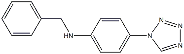 N-benzyl-4-(1H-1,2,3,4-tetrazol-1-yl)aniline Struktur