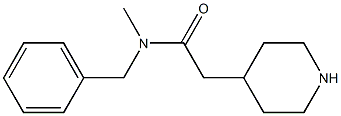 N-benzyl-N-methyl-2-piperidin-4-ylacetamide Struktur